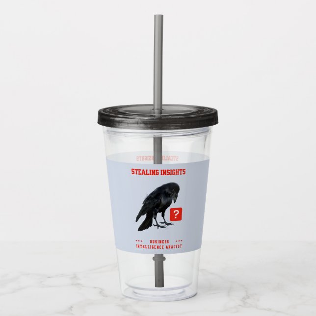 Verre En Acrylique Analyste en intelligence d'affaires Crow (Devant)