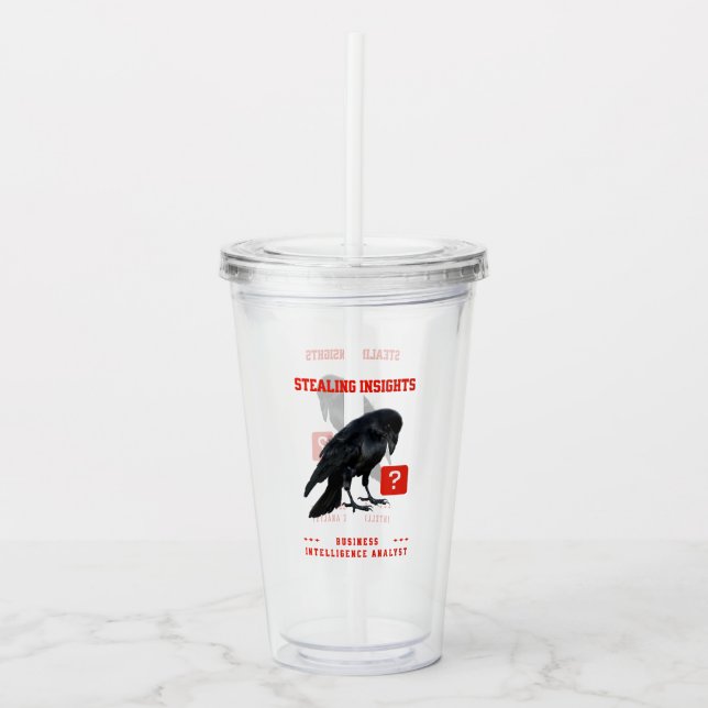 Verre En Acrylique Analyste en intelligence d'affaires Crow (Devant)