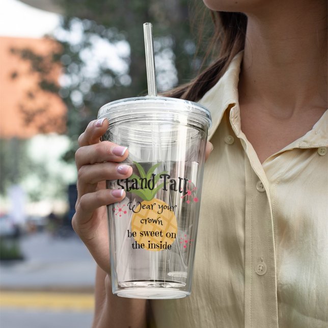 Verre En Acrylique Ananas (Créateur téléchargé)