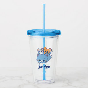 Verre En Acrylique Anime Tom, Jerry et Tuffy