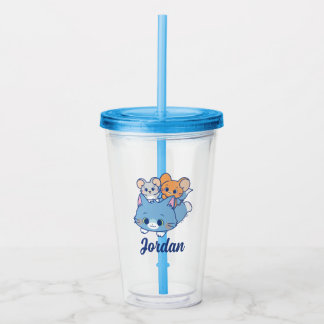 Verre En Acrylique Anime Tom, Jerry et Tuffy