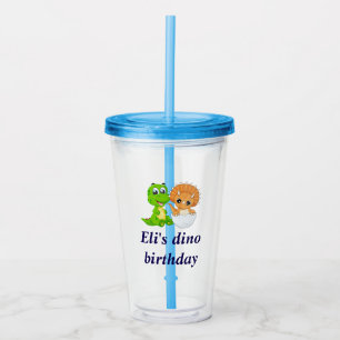 Verre En Acrylique Anniversaire de Dinosaur