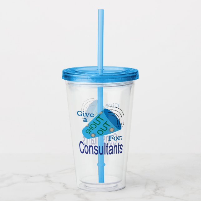 Verre En Acrylique Appel pour les consultants (Devant)