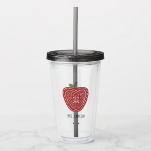 Verre En Acrylique Apple inspiré par art populaire a personnalisé l