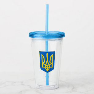 Verre En Acrylique Armoiries de l'Ukraine