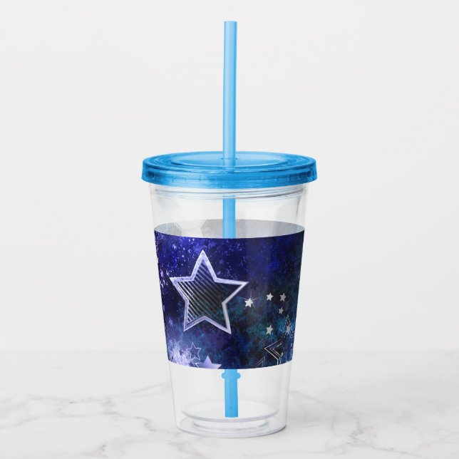 Verre En Acrylique Arrière - plan spatial avec étoiles (Devant)