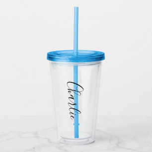 Verre En Acrylique Articles de fête fluorescents personnalisés avec N