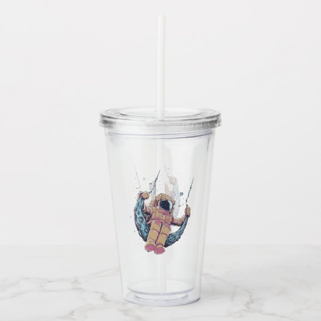 Verre En Acrylique Astronaute (Devant)