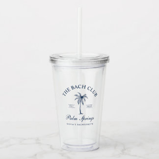 Verre En Acrylique Bachelorette de la marine classique