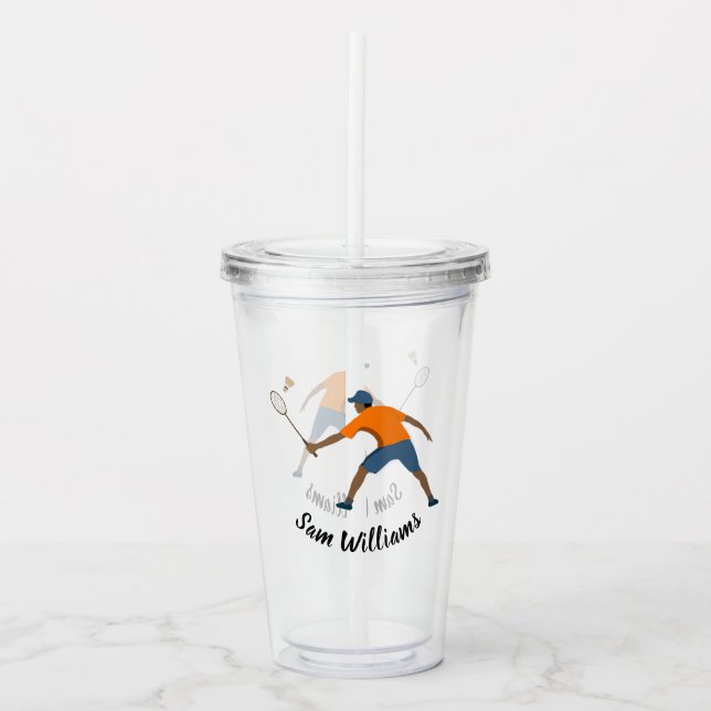 Verre En Acrylique Badminton (Devant)