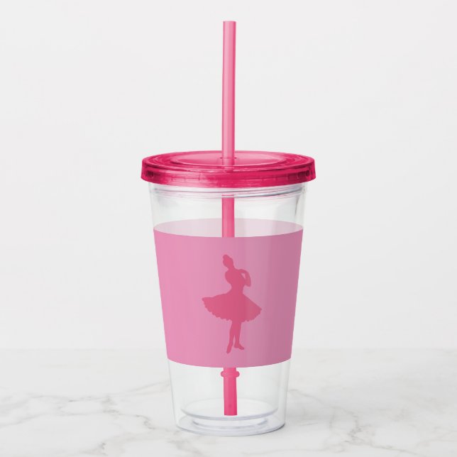 Verre En Acrylique Ballerina rose (Devant)