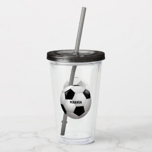 Verre En Acrylique Ballon de football personnalisable