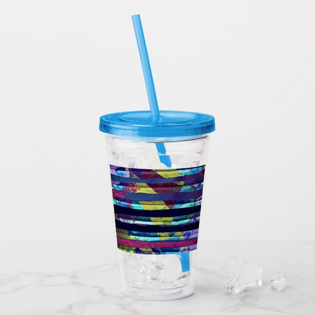 Verre En Acrylique Bandes métalliques (Devant glace)