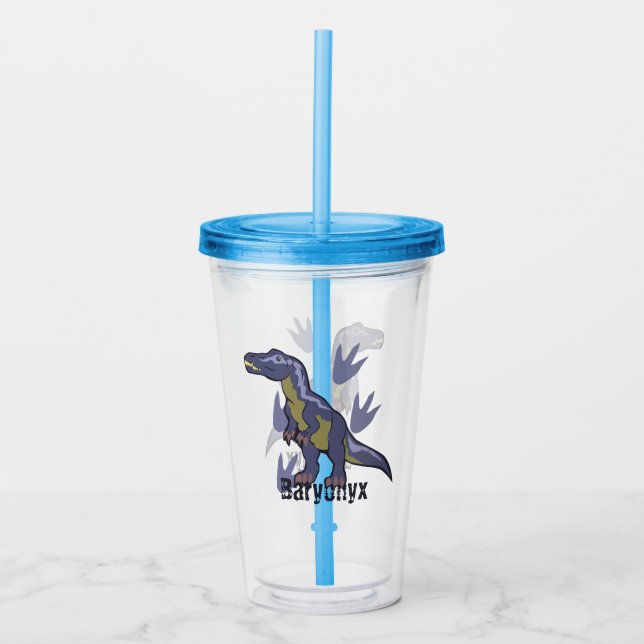 Verre En Acrylique Baryonyx bleu (Devant)