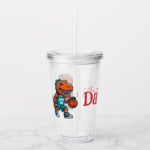 Verre En Acrylique Basketball T-Rex Personnalisé pour Enfants