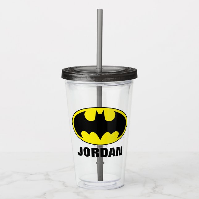 Verre En Acrylique Batman Symbol | Team Batman (Devant)
