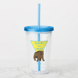 Verre En Acrylique Big Brother Grizzly Bear Cub