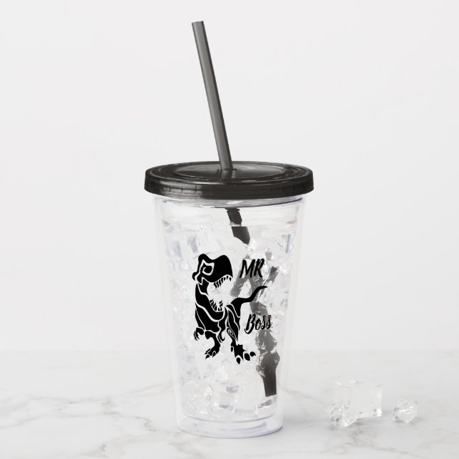 Verre En Acrylique Black Trex le Boss Dino (Devant glace)