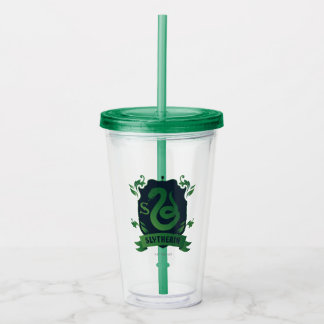 Verre En Acrylique Blason de la maison SLYTHERIN™ orné
