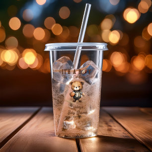 Verre En Acrylique Boy Bearly Wait Baby shower de football américain