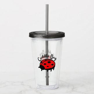 Verre En Acrylique Bug de câlin Ladybug | Design agréable et conforta