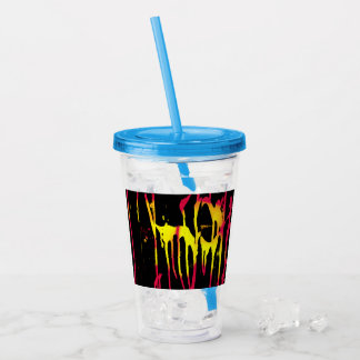 Verre En Acrylique burres et éperons et bacchanal acrylique tumbler