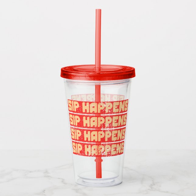 VERRE EN ACRYLIQUE ÇA ARRIVE EN BOISSON  (Devant)