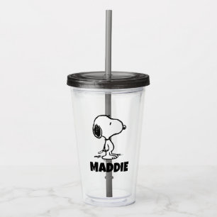 Verre En Acrylique cacahuètes   Snoopy