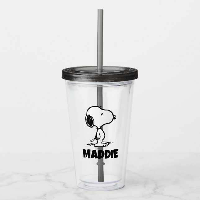 Verre En Acrylique cacahuètes | Snoopy (Devant)