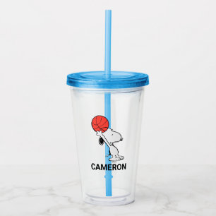 Verre En Acrylique cacahuètes   Snoopy Basketball Hoop Shot