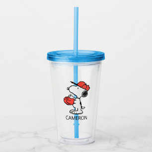 Verre En Acrylique cacahuètes Snoopy Making the Catch