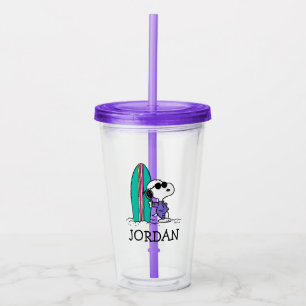 Verre En Acrylique cacahuètes   Snoopy Ocean High Tide   Ajouter Votr
