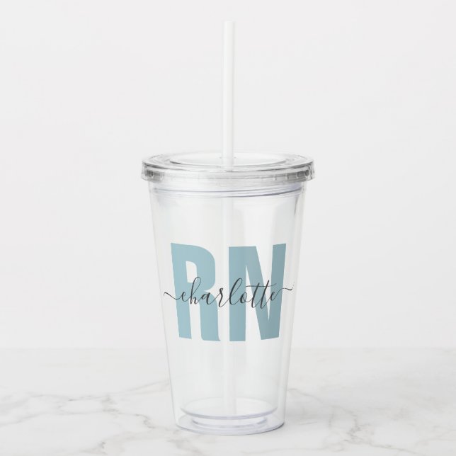 Verre En Acrylique Cadeaux d'études d'infirmière autorisée (Devant)