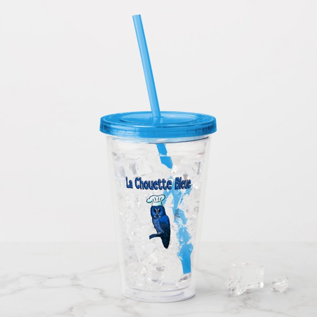 Verre En Acrylique Café La Chouette Bleue (Devant glace)