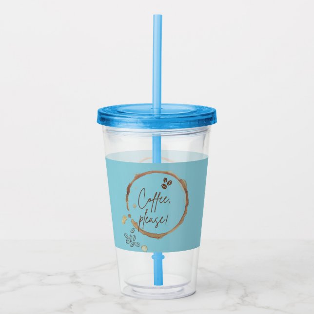 Verre En Acrylique Café S'Il Vous Plaît (Devant)