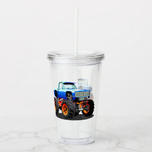 Verre En Acrylique Camion monstre de dessin animé