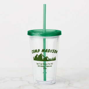 Verre En Acrylique Camp de vacances pour enterrement de vie de jeune