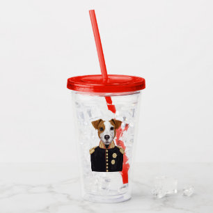 Verre En Acrylique Capitaine Jack Russell