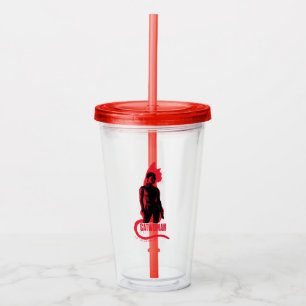 Verre En Acrylique Catwoman Selina Kyle Chat Silhouette
