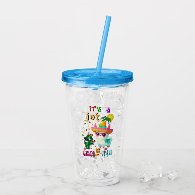 Verre En Acrylique C'est une joie Cinco De Mayo (Dos glace)