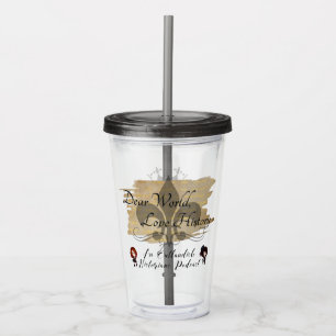 Verre En Acrylique Cher World, culbuteur de Podcast d'histoire