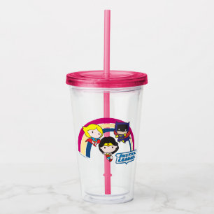 Verre En Acrylique Chibi Justice League Rainbow 2