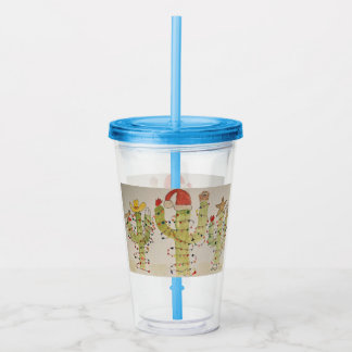 Verre En Acrylique Christmas Cactus