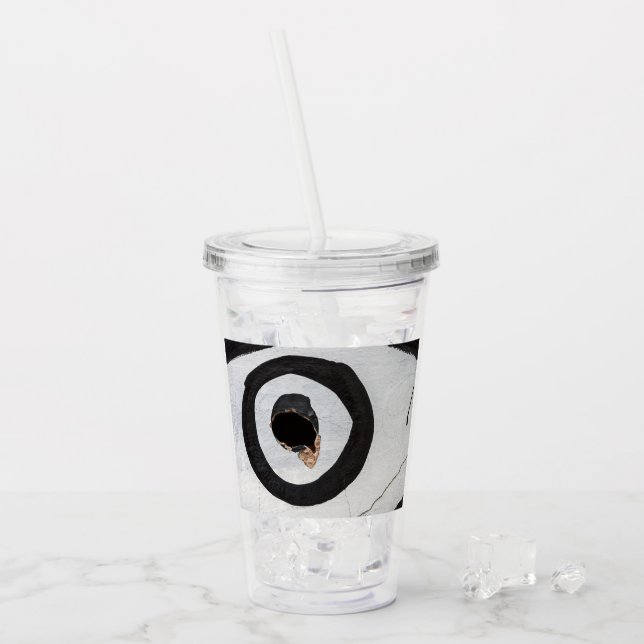Verre En Acrylique cible déchirures (Devant glace)