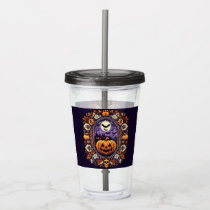 Verre En Acrylique Classic Fair Isle Halloween/Citrouille