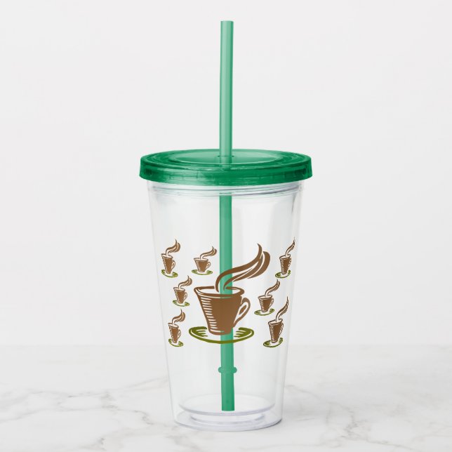 Verre En Acrylique Coffee Themed Tumbler (Devant)