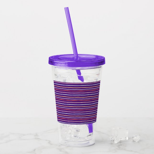 Verre En Acrylique Coled Striped (Devant glace)
