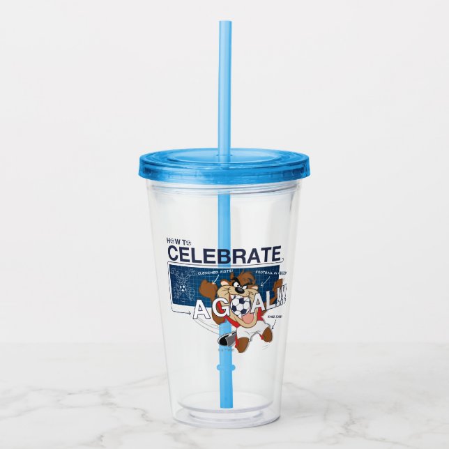 Verre En Acrylique Comment célébrer un but avec TAZ™ (Devant)