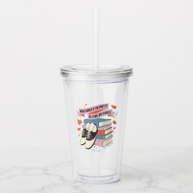 Verre En Acrylique Conception de citation de finales de Gilmore Girls (Devant)
