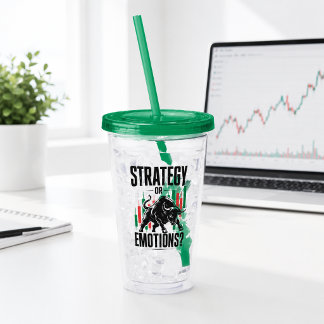 Verre En Acrylique Conception de mentalité de trading de taureau Stra